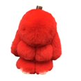 thumbnail image 2 of Llavero de Coche Nuevo Hecho a Mano Suave Conejo Pompom Encantos Conejo Llavero de Coche Colgante Eterna Flor Bola Linda Llavero, 2 of 5