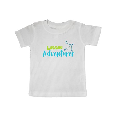 

Inktastic Little Adventurer Bow And Arrow - Blue Green Gift Baby Boy T-Shirt