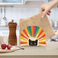 thumbnail image 2 of Yayeee Napkin Holder for Table Kitchen Paper Tissue Organization, Colorful Black Cat, 2 of 8