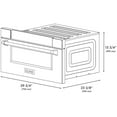 thumbnail image 2 of ZLINE Autograph Edition 30" 1.2 cu. ft. Built-in Microwave Drawer in Black Stainless Steel and Champagne Bronze Accents, 2 of 7