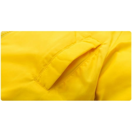 

Cathalem Winter Coat for Youth Girls Toddler Kids Baby Boys Girls Winter Warm Zipper Solid Two Sided Padded Children Coats Winter Coat Yellow 5-6 Years