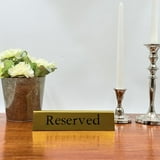 Gold Metal Tabletop Reserved Sign, by Way To Celebrate - Walmart.com