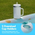 thumbnail image 3 of Tumbona inflable para broncearse para piscina con estampado flotante SLOOSH Blue Daisy, 3 of 6