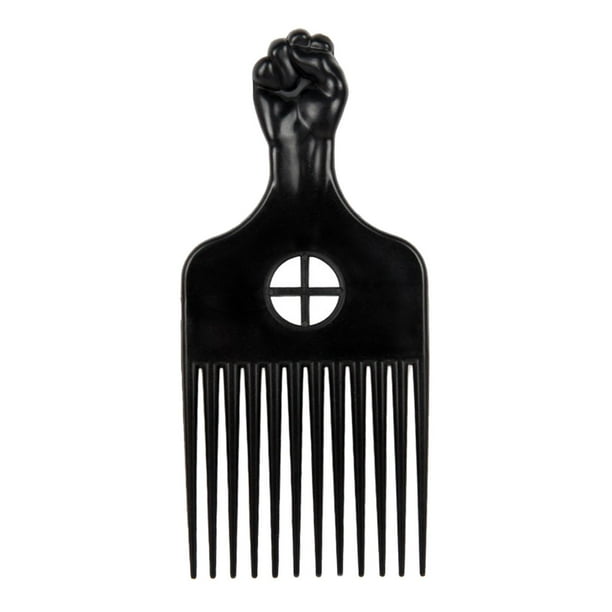 Peine de metal africano para cabello, cepillo para peinado de salón, para todo tipo de cabello y pelucas. A
