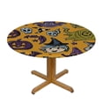 thumbnail image 3 of HAOXIT Outdoor Tablecloth Waterproof Spillproof Polyester Table Cover Seamless Pattern for Halloween for Patio Garden Tabletop Decor Fit for Round Table 42-46, 3 of 8