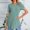 Green, variant on Tbopshirt Top for Women,Fashion Women Causal Round Neck Solid Blouse Short Sleeve Loose T-Shirt Summer Tank Tops