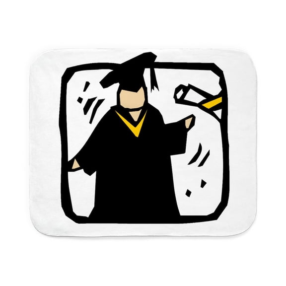 CafePress - Graduate Receiving Dip - Sherpa Fleece Throw Blanket 60" x 50"