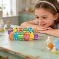 thumbnail image 4 of 12 Pack Prefilled Easter Eggs with Bunny Squeeze Toys, Colorful Easter Eggs with Stress Balls Inside, Easter Basket Stuffers, Party Favors & Easter Egg Fillers, 4 of 9