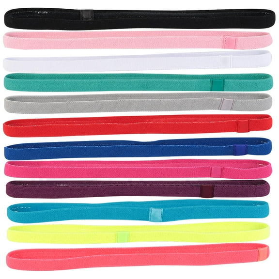 Supvox Cotton Sports Hairband Running Headband Pine Green 12Pcs