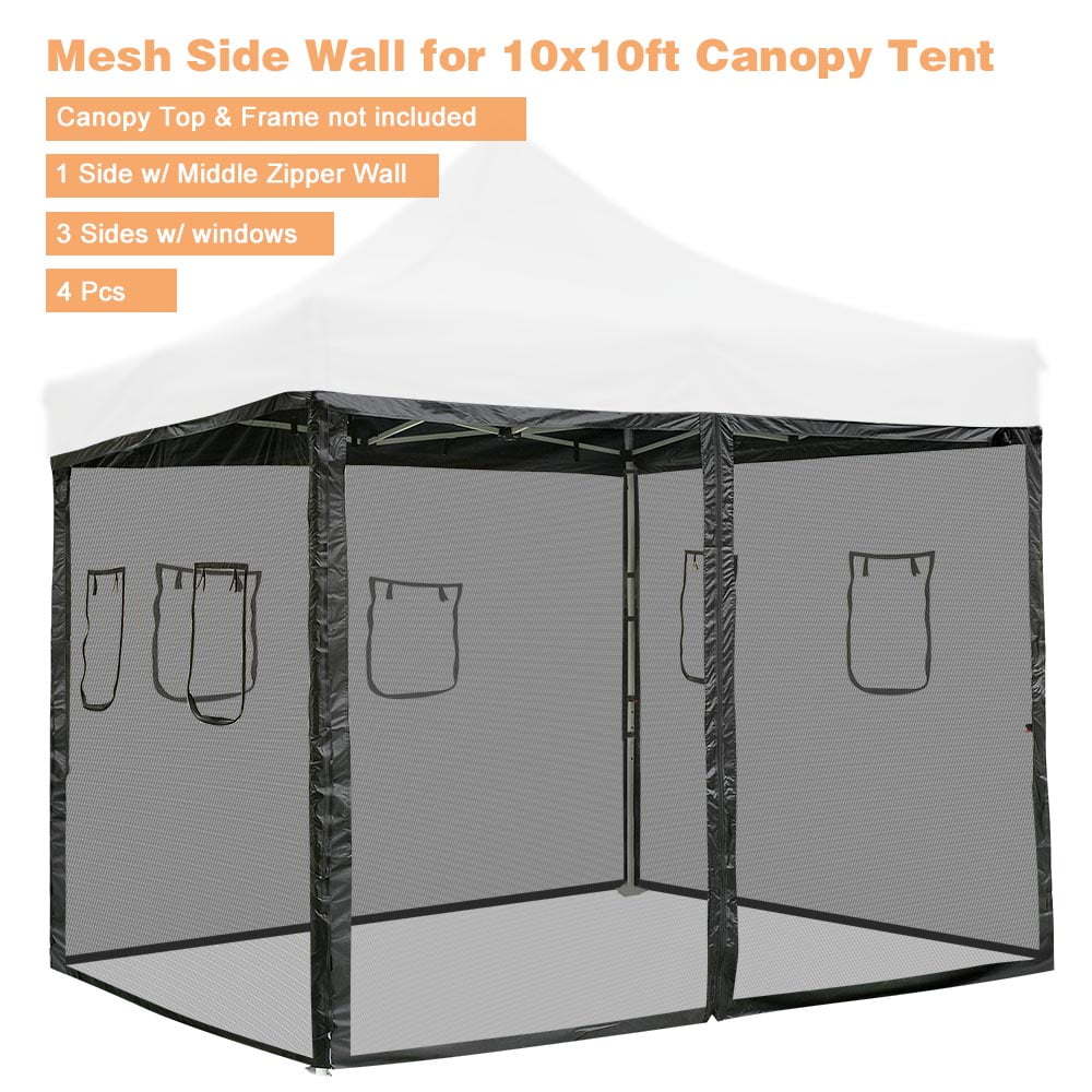 5x5 Enclosure Wall Kit Zipper Walls For Commercial EZ Pop Up Canopy Instant Tent 