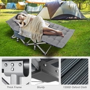 Slsy XL Folding Camping Cots with 3.3 inch 2 Sided Mattress, 75* 28 Sleeping Cot Guest Bed,Folding Bed Cot with Carry Bag