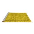 thumbnail image 2 of Ahgly Company Machine Washable Indoor Rectangle Persian Yellow Traditional Area Rugs, 7' x 9', 2 of 4