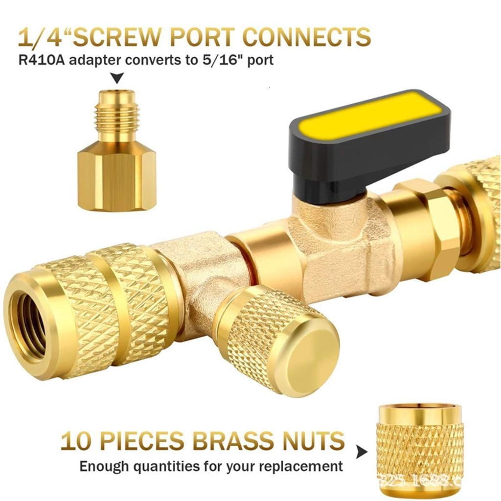 Strong HVAC Valves Core Remover Refrigerants Valves Core Tool set for R410A 32