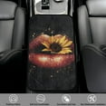 thumbnail image 2 of Yuyamidu Red Lips Car Center Console Cover Sunflower Armrest Box Cover Car Center Console Pad Winter Arm Rest Covers Protector Fit for Most Vehicles Auto Accessories, 2 of 7