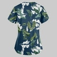 thumbnail image 5 of Birdeem Mode de la Saint-Patrick pour Femmes, Col en V, Décontracté, Manches Courtes, Imprimé, Poches, Hauts Blouse pour Dames, 5 of 5