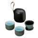 thumbnail image 2 of de teteras de cerámica , bolsa protectora portátil de cerámica, vajilla, de té, taza de té, de té para Picnic, Ca Versión Doble Verde mayimx Teteras de cerámica, 2 of 6