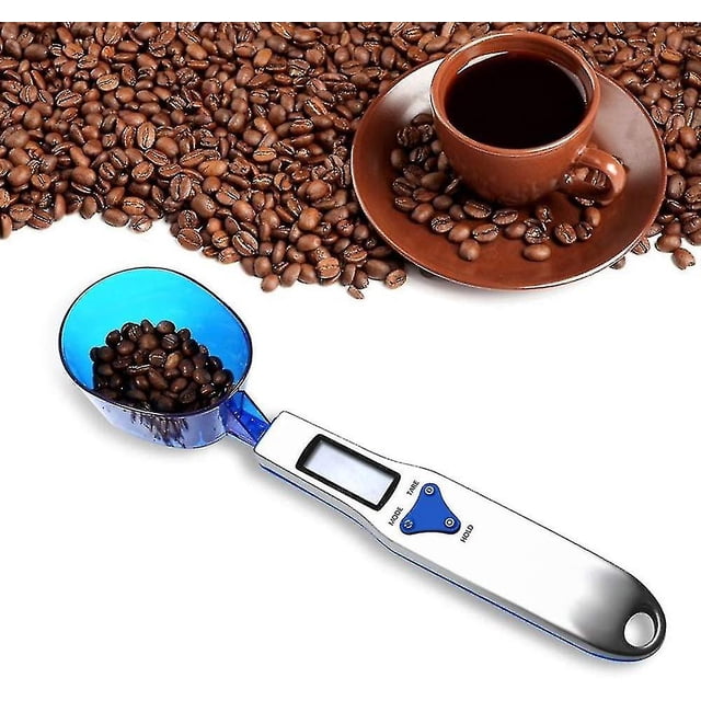 Cuchara medidora de gramos para báscula de cocina, 500 g/0,1 g, color azul