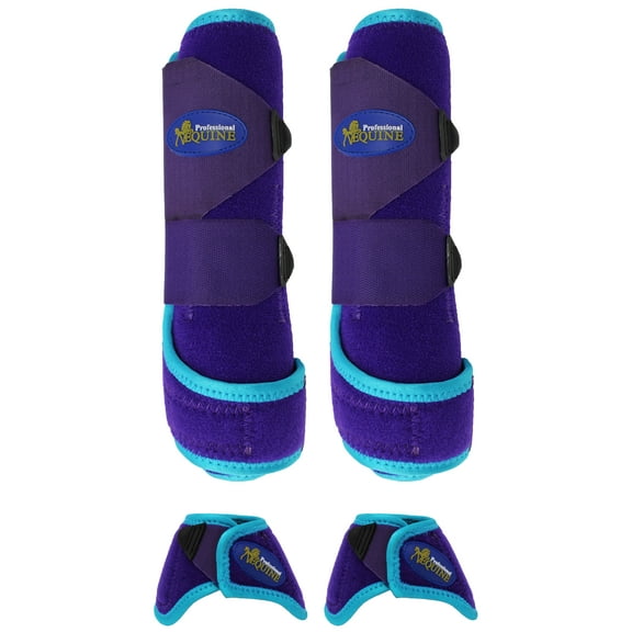 Horse  Medium Professional Equine Sports Medicine Splint Bell Boots 4125B