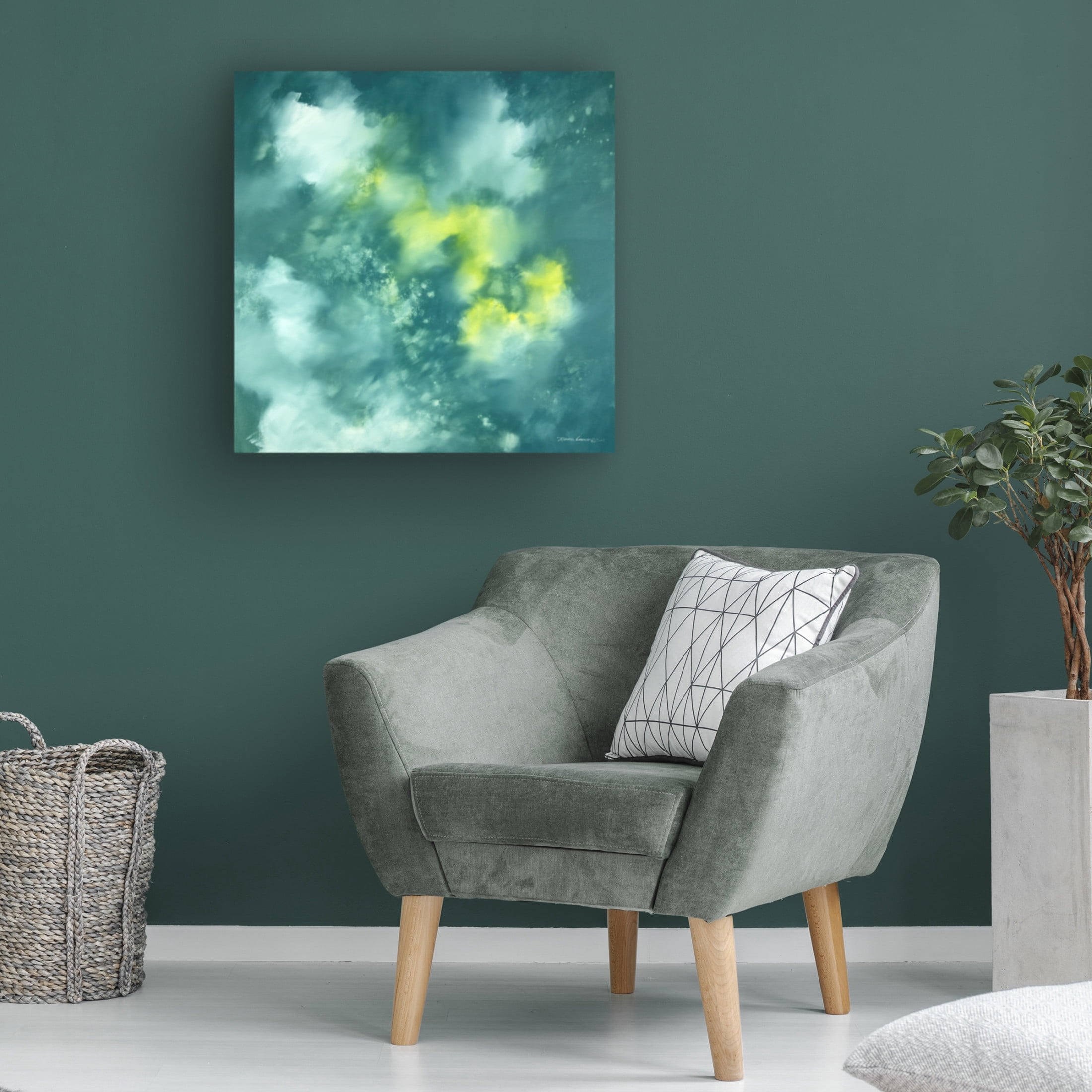 Canvas Wall Art - Thomas Leung 'Dream Flower' Wall Art for Living Room, Bedroom, or Office Décor by Trademark Fine Art - 18 x 18 Inches