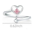 thumbnail image 4 of Xihbxyly Anillo de Amor, Elegante Anillo Ajustable En Forma de Corazón, Deslumbrante Diseño de Incrustaciones de Circonitas, Cobre Chapado En Oro de Alta Calidad, Ideal para Uso Diario, Ocasiones Esp, 4 of 7
