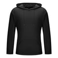 thumbnail image 5 of Yghzkop Men's Athletic Hooded Top Long Sleeve Quick Dry Stretch Fabric Sports Zipper Pockets Running Gym Training Breathable UV Protection Summer Activewear Muscle Fit, 5 of 6