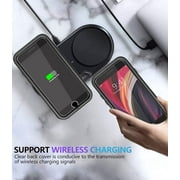 Diverbox Designed for iPhone SE case with Screen Protector Heavy Duty Shockproof Shock-Resistant Cases for iPhone se Phone 2022/2020 Release (Black)