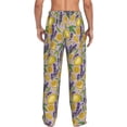 thumbnail image 3 of Xecao Lavender Flowers Men's Straight Lounge Pajama Pants: The Ultimate in Comfortable Sleepwear, 3 of 9