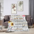 thumbnail image 6 of to My Daughter Blanket from Mom Dad Sunflower Blanket Soft Cozy Lightweight Throw Blanket Daughter Gifts 50x40 inch, 6 of 6