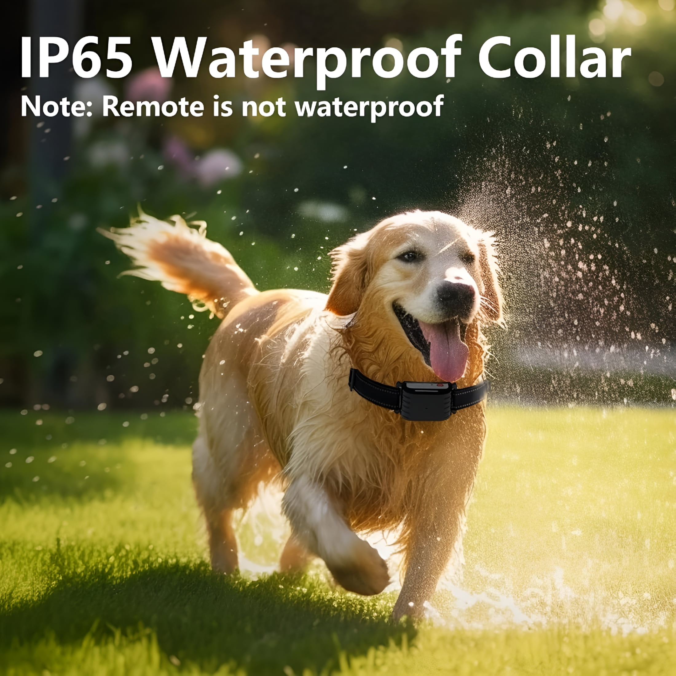 GJX Wireless Dog Fence System for 1-3 Dogs with Training Collar-Adjustable Boundary Containment Rechargeable Battery&Dual Power Shock/Vibration/Sound Modes Real-Time Monitoring Indoor/Outdoor
