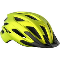 MET Crossover Mips Helmet - Lime Yellow Metallic Matte