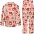 thumbnail image 6 of Top-kevin Western Themed Horse Women's Long-Sleeve Shirt And Full-Length Bottom Pajama Set, 6 of 12