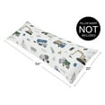 thumbnail image 4 of Sweet Jojo Designs Construction Truck Green Blue and Grey Body Pillow Cover Case 54x20 (Pillow Not Included), 4 of 4
