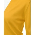 thumbnail image 4 of Doublju Women's 3/4 Sleeve Open Front Cropped Cardigan Sweaters (Plus Size Available), 4 of 4