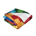 thumbnail image 2 of Gay Pride Throws Blanket Fleece Soft Cozy Warm Plush for Travel Chair Bedroom Living Room Sofa 60"x50", 2 of 7