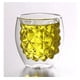thumbnail image 2 of 2 Vasos De Vidrio De Doble Capa Interior Forma Piña Bebidas, 2 of 4