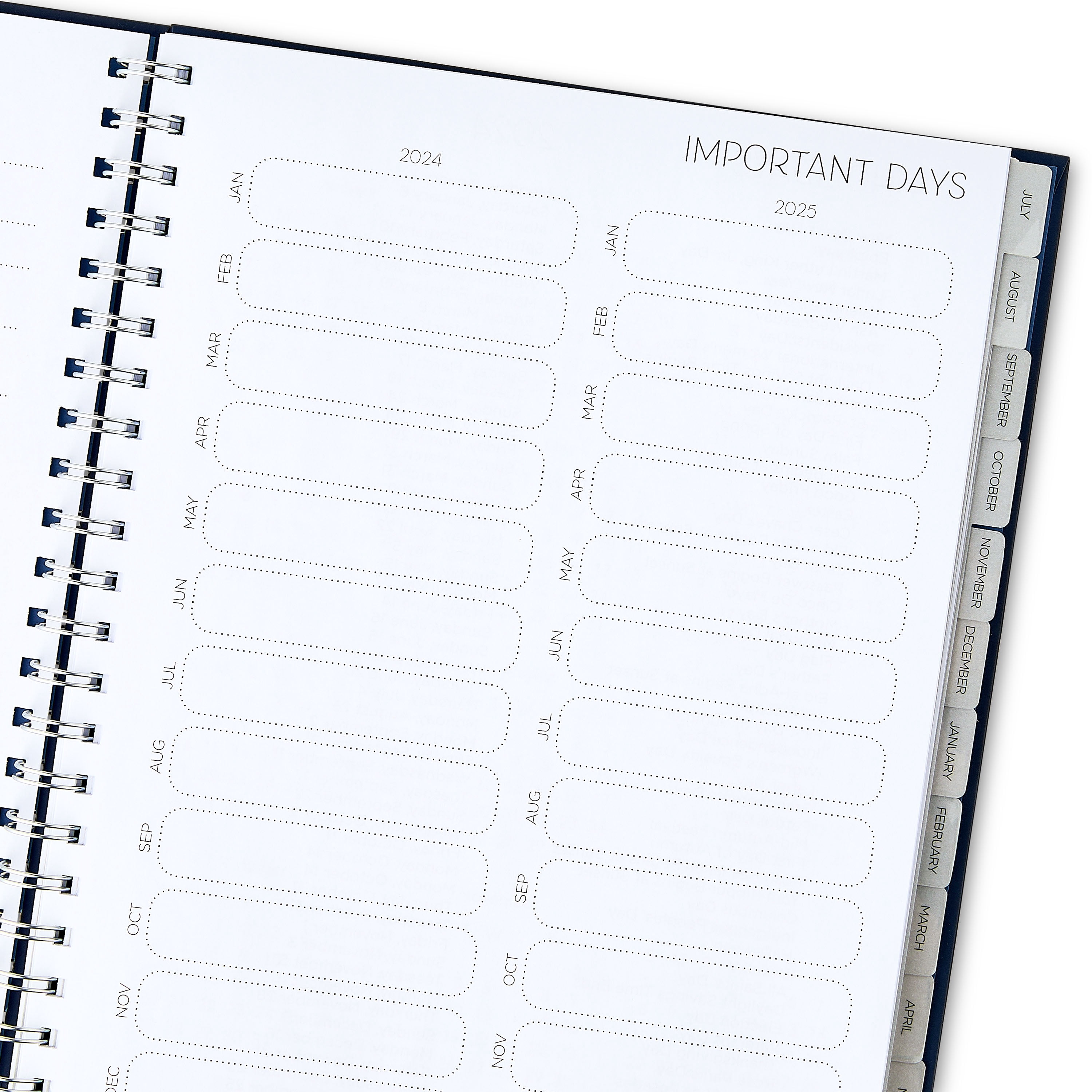 Pen+Gear Weekly Planner, 9" x 11", Navy Blue, July 2024 to June 2025