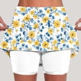 thumbnail image 1 of TaTaai Women Yoga Printed Sports Shorts High Waist Skinny Jogger Skort with Pockets Polyester Breathable Lightweight Stretchy Summer Daily Casual Wear Gift, 1 of 5