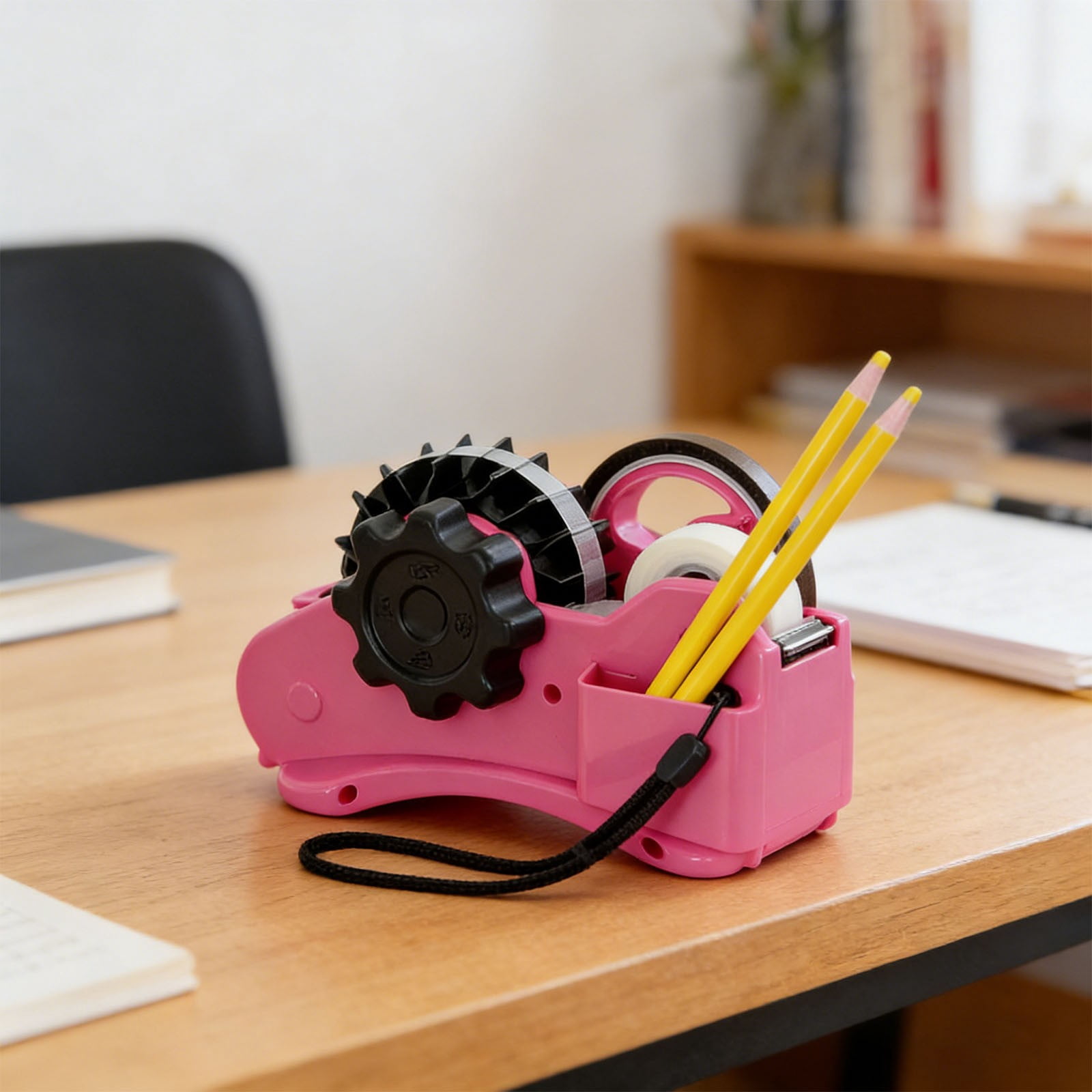 Multi Roll Tape Dispenser Large Portable Desktop Holder With Cutter For Packing Shipping Office Home Use