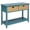 Teal#1, variant on Coffee Tables, Teal Console Table with Bottom Shelf, Teal Wooden Coffee Tables,Wood Coffee Tables With Storage, Furniture Primary Living Space Tables Teal Console Table with Bottom Shelf