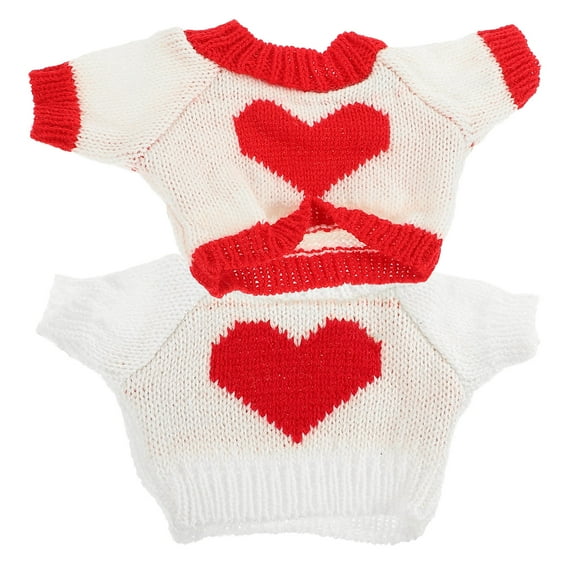 HOOWIFFY 2-Pack Assorted Color Reusable Cloth Outfits for Stuffed Animals Plush Bear Clothes