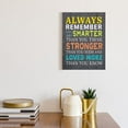 thumbnail image 5 of Always Remember You are Smarter Inspirational Wall Art Canvas, Positive Motivational Canvas Framed Wall Art Ready to Hang for Kids Teens Bedroom Nursery Classroom Wall Decor 12"x 15", 5 of 5