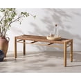 thumbnail image 3 of Safavieh Couture Romona Rattan Weaving Outdoor Bench, Natural, 3 of 11