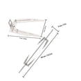 thumbnail image 2 of HIAKDOFT 1Set Stainless Steel Bbq Forks Rotating Grill Rack Tool for Home Chicken and Meat Roasting, 2 of 8