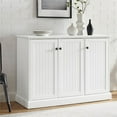 thumbnail image 2 of Bowery Hill Coastal Styled MDF Wood Sideboard in White Finish, 2 of 11