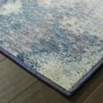 thumbnail image 5 of 3' X 5' Navy And Ivory Abstract Power Loom Stain Resistant Area Rug, 5 of 7