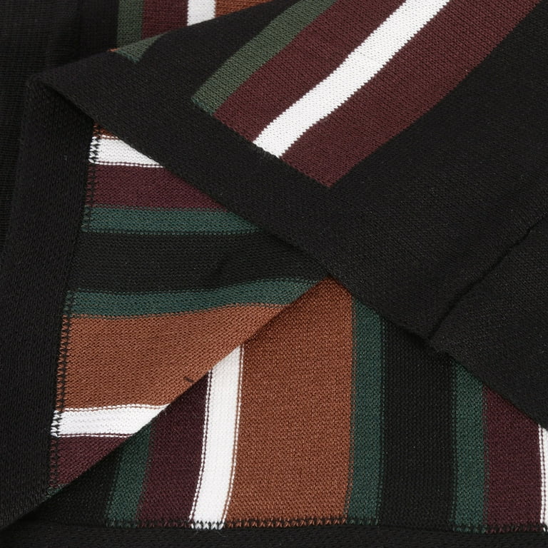 Retro-pattern knit polo, Djab