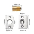 thumbnail image 2 of Uxcell 4Pack Closet Door Ball Catch Hardware Adjustable with Strike Plate Catch, Silver, 2 of 5