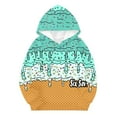 thumbnail image 5 of WhouRiu Toddler Boy's Hooded Sweatshirt Ice Print Soft Long Sleeve Hoodies Kids Soft Warm Athletic Outerwear Hoodies Green,Sized 4-5, 5 of 6