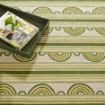 thumbnail image 6 of Dash & Albert Button Hand Micro Hooked Wool Rug, 3' x 5', Olive, 6 of 7
