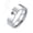 Silver, variant on Men's Women's Stainless Steel 6MM Classic High Polished Cross Prayer Ring Black Size 12